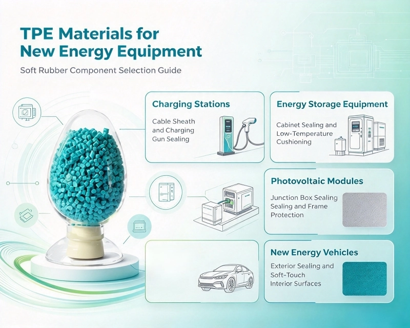 Choosing TPE for New Energy Soft Rubber Components: Four Typical Application Scenarios Choosing TPE for New Energy Soft Rubber Components: Four Typical Application Scenarios
